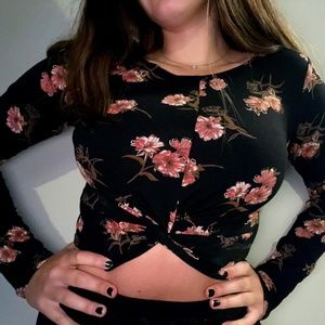 Forever 21- Long sleeve crop top